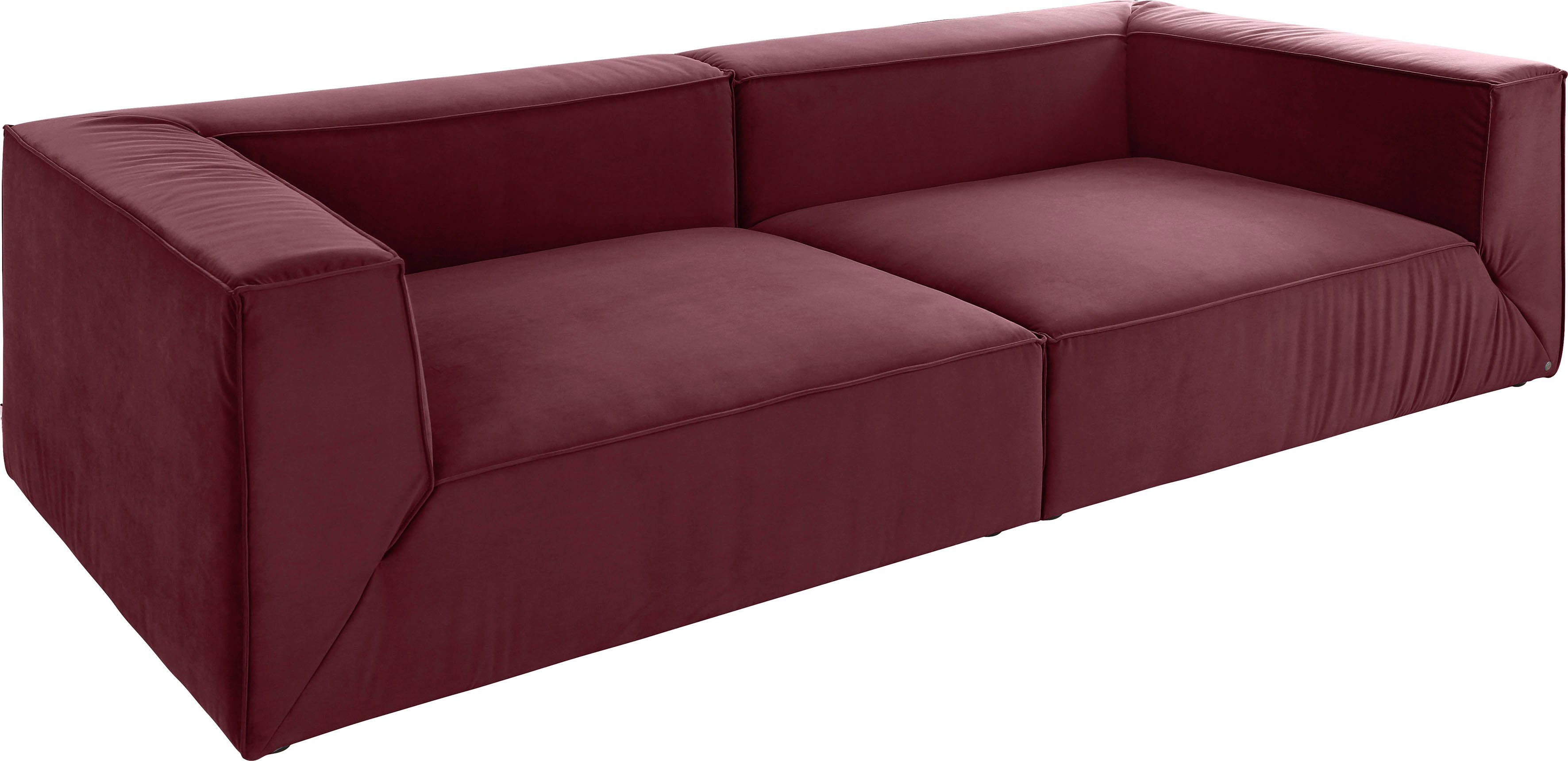 Tiefe Sitztiefenverstellung, mit cm Big-Sofa BIG TOM Breiten, TAILOR CUBE, wahlweise 2 129 HOME in
