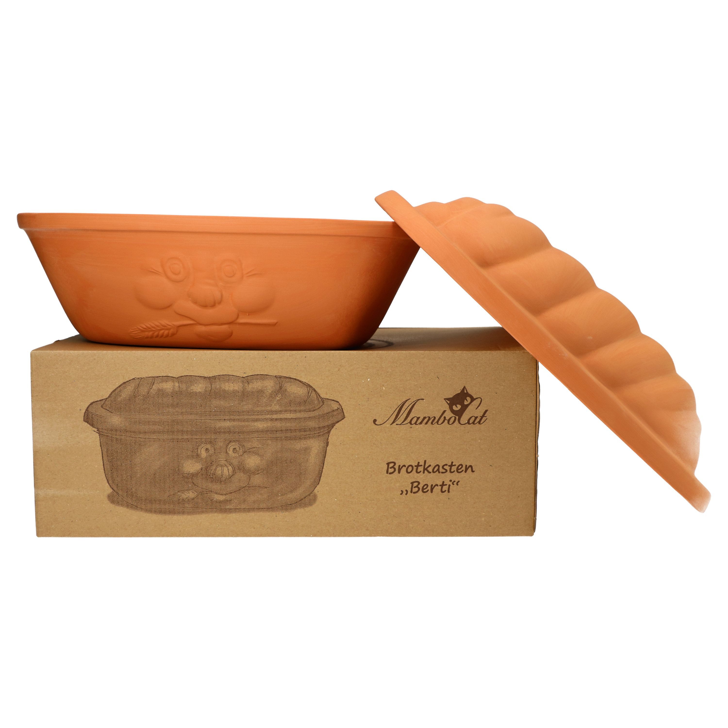 MamboCat Brotkasten Brotkasten Berti Terrakotta, Steingut