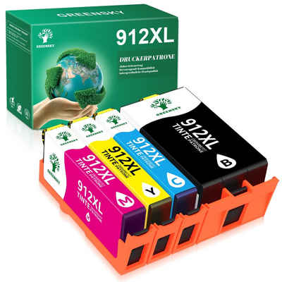 Greensky für HP 912 912XL XL Multipack OfficeJet 8010 8012 Tintenpatrone (0-tlg)