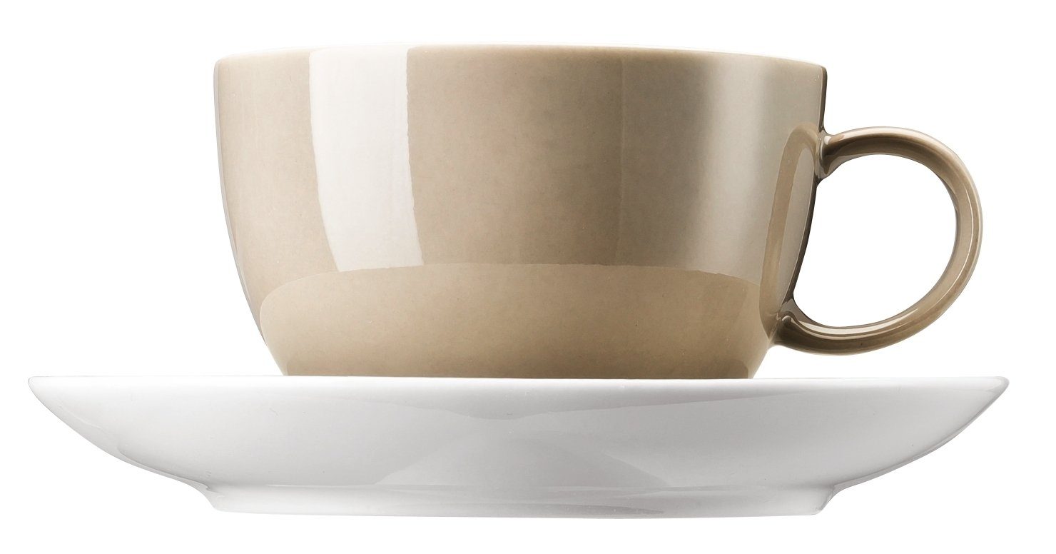 Thomas Porzellan Tasse Sunny Day Greige Teetasse 2tlg., Porzellan