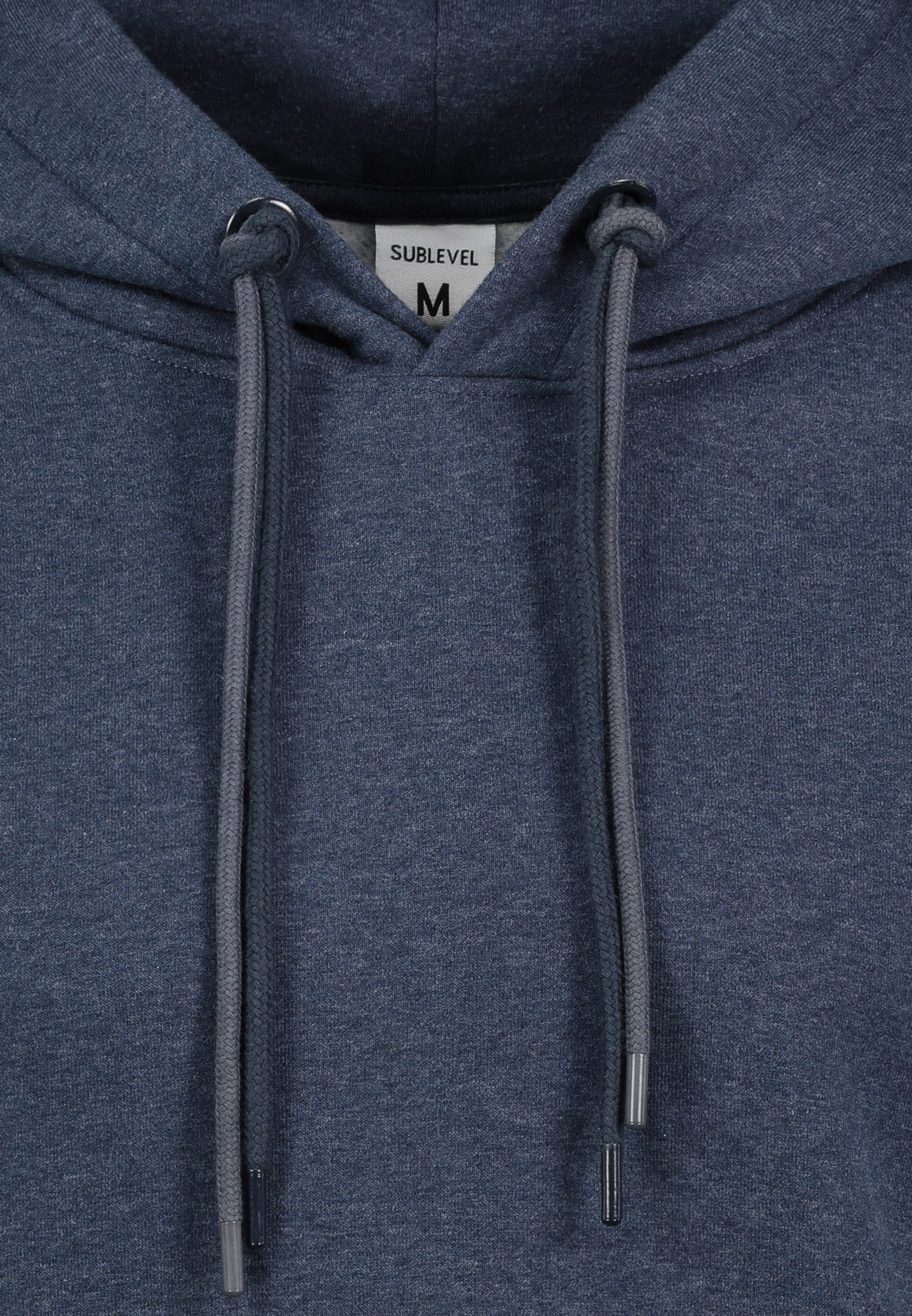SUBLEVEL Hoodie mit Kängurutasche und Logo-Print (1-tlg) Sweat Hoodie