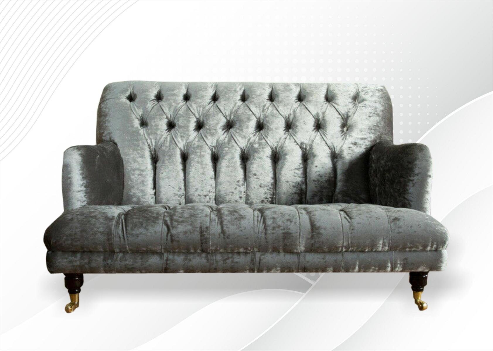 JVmoebel Chesterfield-Sofa, Sofa 2er Set Design Chesterfield Sofa Polster Couch