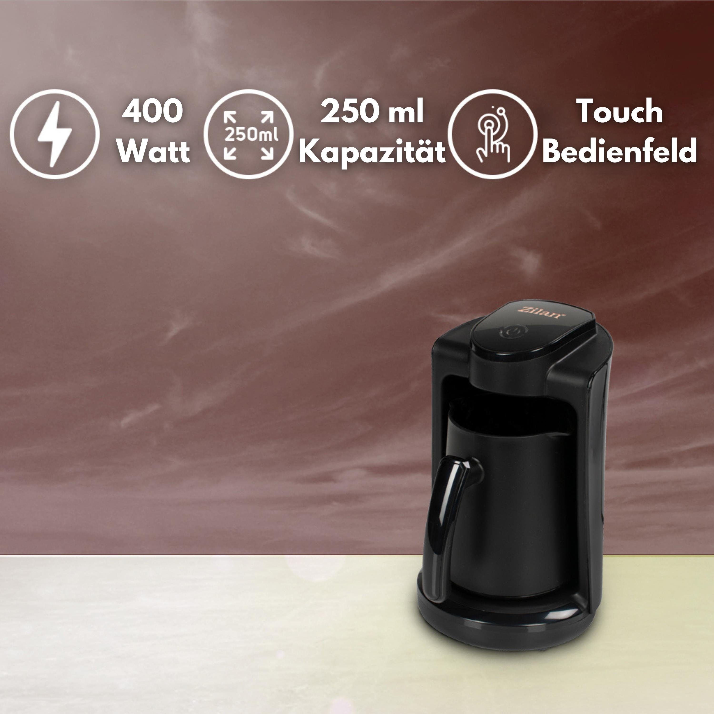 Zilan Filterkaffeemaschine, nicht vorhanden, Kapazität für 1-4 Tassen, Temperaturregelung, Ton- und Lichtalarm