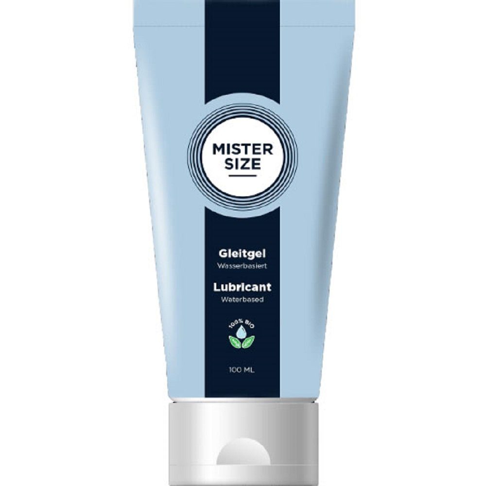 MISTER SIZE Gleitgel auf Wasserbasis, Tube mit 100ml, Bio Gleitgel ohne Parfüm passt perfekt