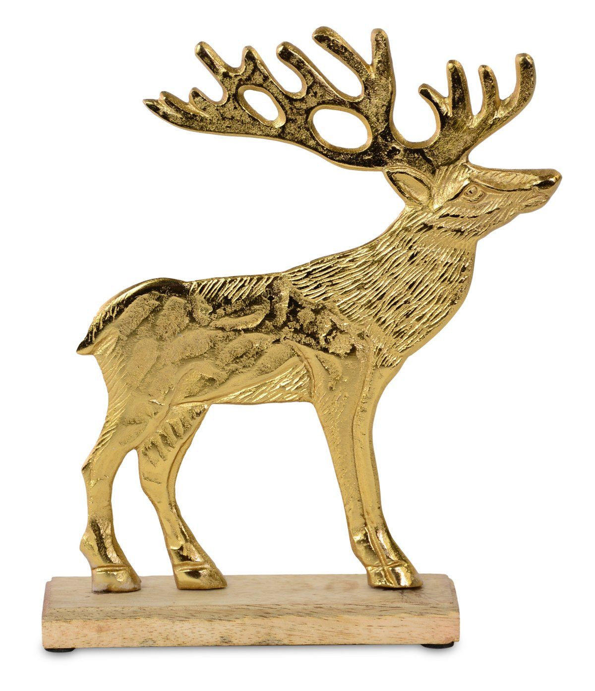RIFFELMACHER & WEINBERGER Christbaumschmuck Riffelmacher Deko Elch zum Stellen, Aluminium, 2
