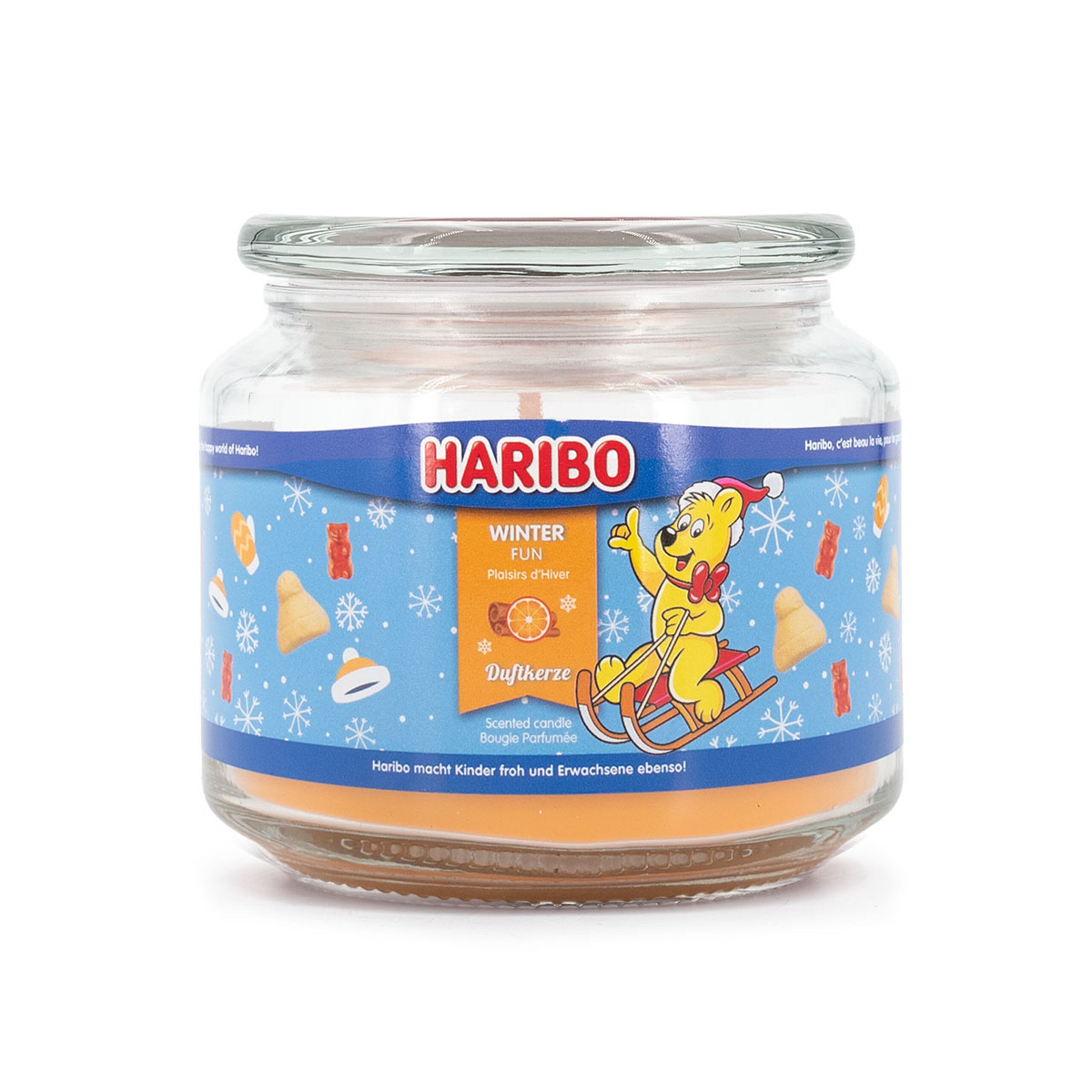 HARIBO Duftkerze Haribo™ Duftkerzen 300g Glas, Winter Fun