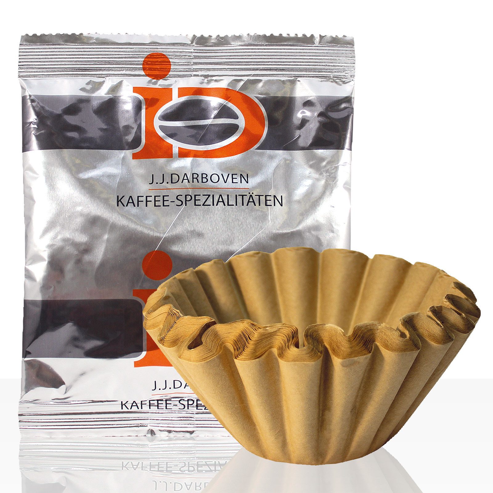 DARBOVEN Kaffee Darboven Sonate 42 x 60g Kaffee gemahlen + 50 Korbfilter, Servicepaket
