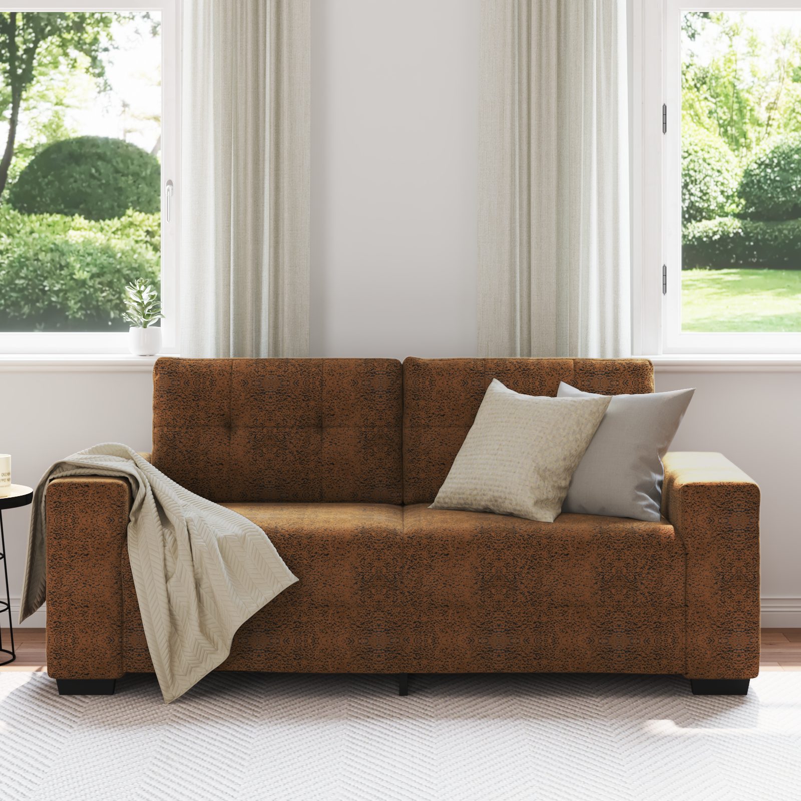 vidaXL Sofa Sofa 2-Sitzer Braun 140 günstig online kaufen