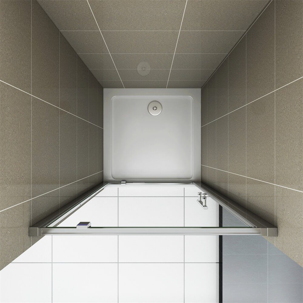 duschspa Dusch-Drehtür 70-100cm Nischentür Drehtür Glastür Duschabtrennung Duschtür Glas, Einscheibensicherheitsglas, (Set) Klarglas – Bild 4 von 5
