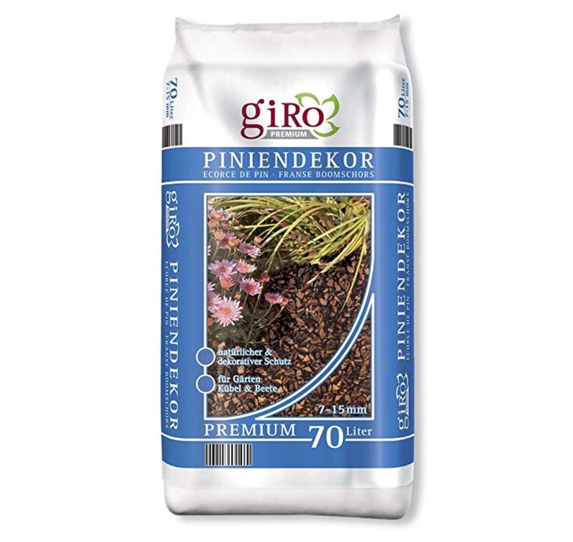 Pinienrinde GIRO Premium Grabdekor Pinienrinde 7-15mm, 70 Ltr