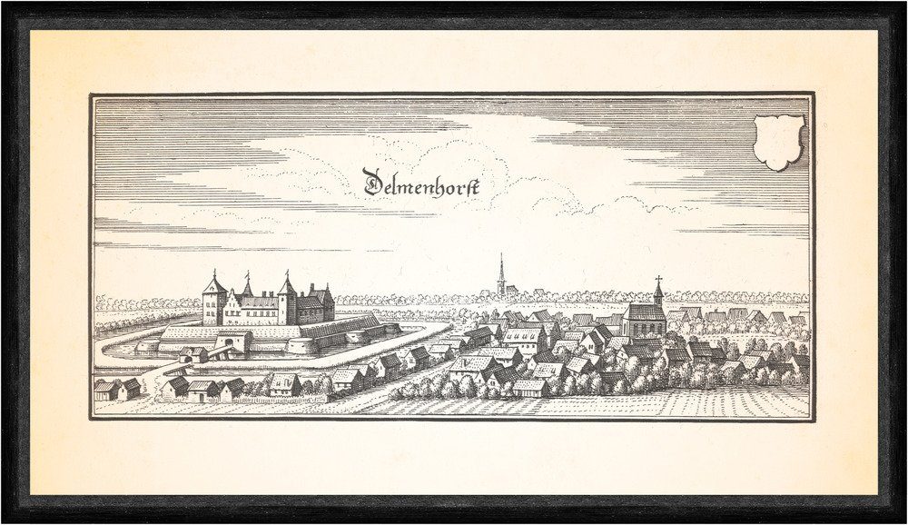 Kunstdruck Delmenhorst Oldenburger Land Wasserturm Burginsel Graftanlagen Faks_Me