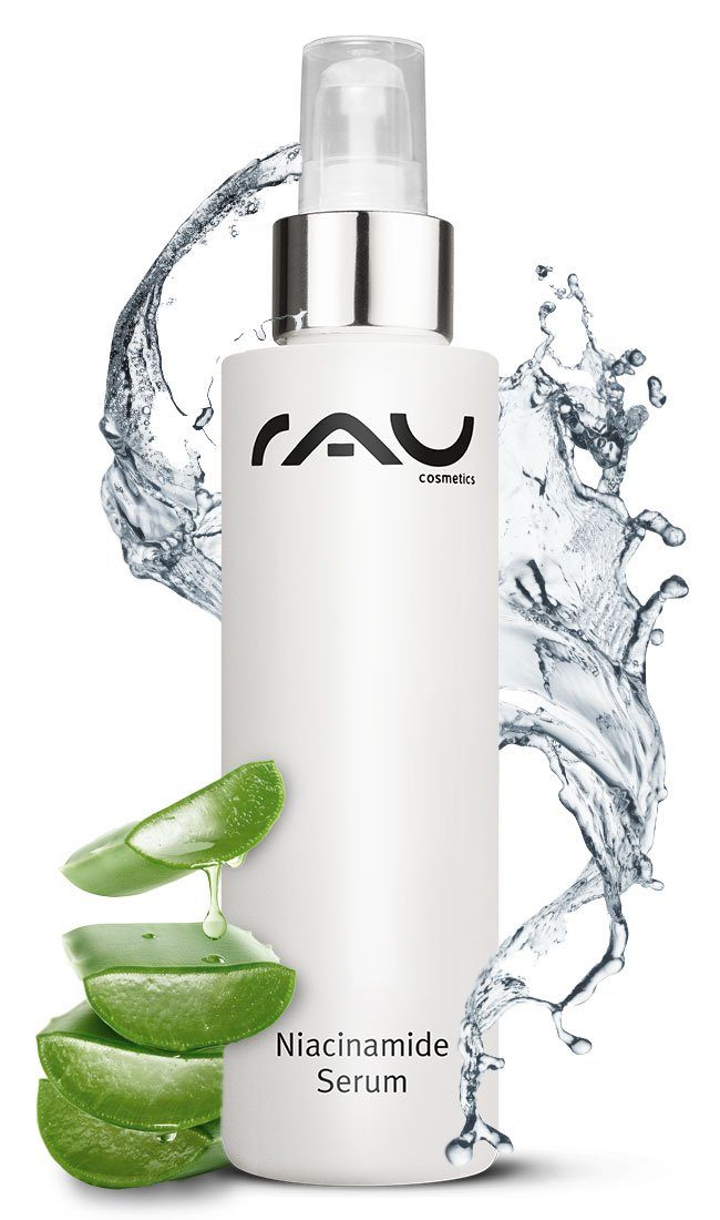 RAU Cosmetics Gesichtsserum Niacinamid Serum mit & Niacinamid 1% Zink Hauttypen, Anti-Aging 10% PCA für alle