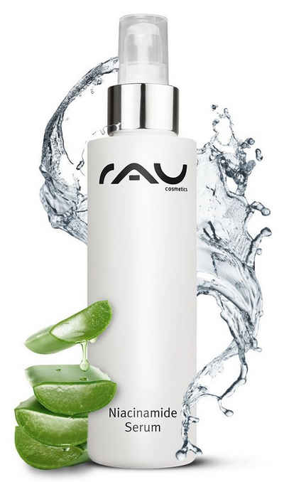 RAU Cosmetics Gesichtsserum Niacinamid Serum mit 10% Niacinamid & 1% Zink PCA für alle Hauttypen, bei Pickelmalen & unreiner Haut