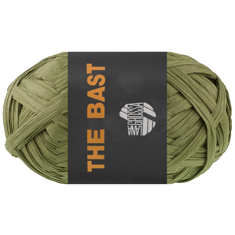 LANA GROSSA THE BAST Häkelwolle, 90 m (Papierbast aus natürlicher Holzzellulose- ideal für Dekoartikel & Taschen), 50 g