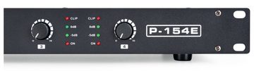 Pronomic P-154E MKII Endstufe 1HE Audioverstärker (Anzahl Kanäle: 4, 600 W, geeignet für Monitor-Betrieb oder Studio/HiFi)