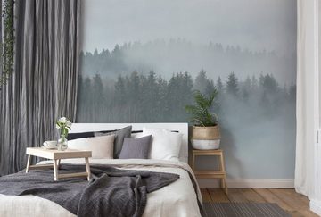 living walls Fototapete Designwalls Misty Forest, glatt, (5 St), Vlies, Wand, Schräge, Decke