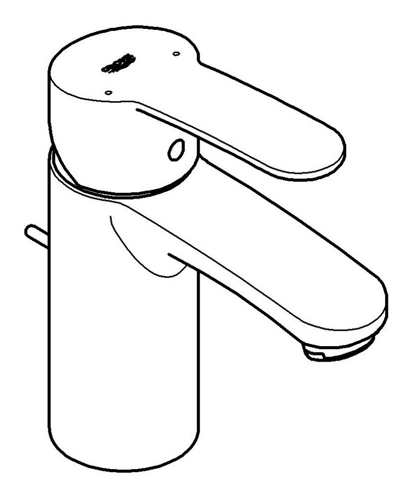 Grohe Waschtischarmatur Eurostyle Cosmopolitan Eurostyle Cosmpolitan Einhand 35 mm Kartusche m. Zugstangen