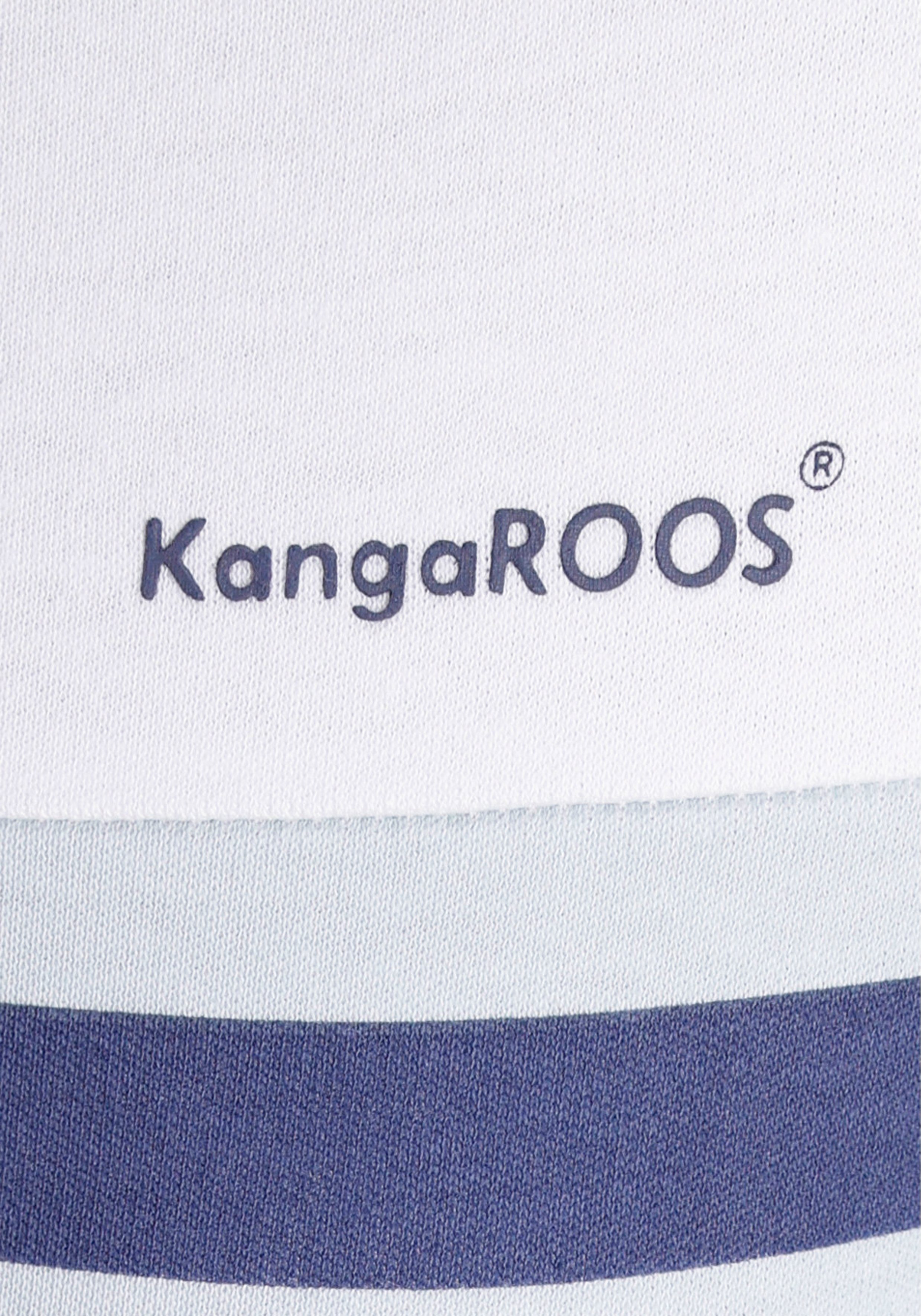KangaROOS Kapuzensweatshirt Langarm mit Daumenlöchern, bequem geschnitten und hüftbedeckend