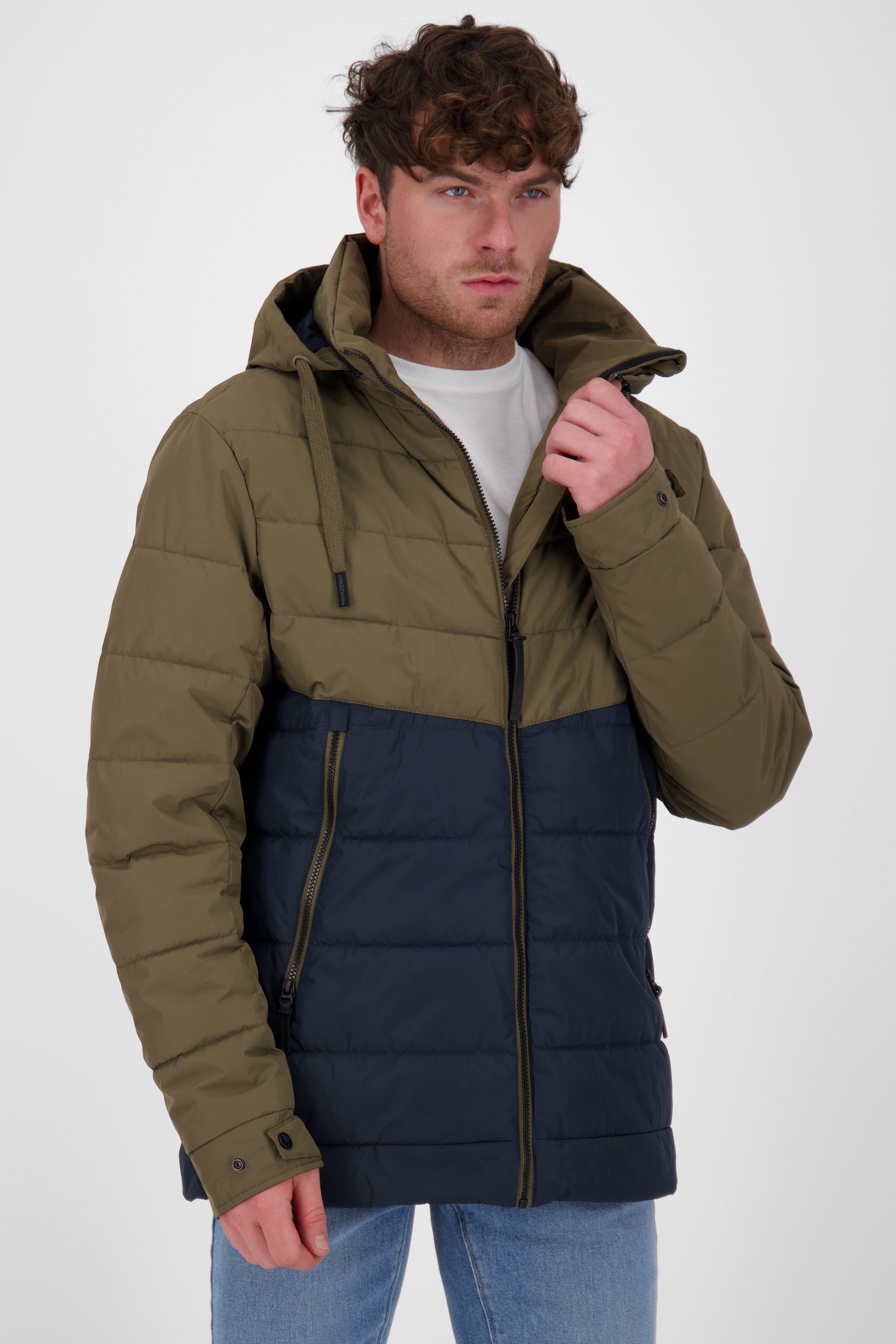 Alife & Kickin gefütterte Herren Winterjacke Jacke Don EstebanAK Jacket Winterjacke, P marine