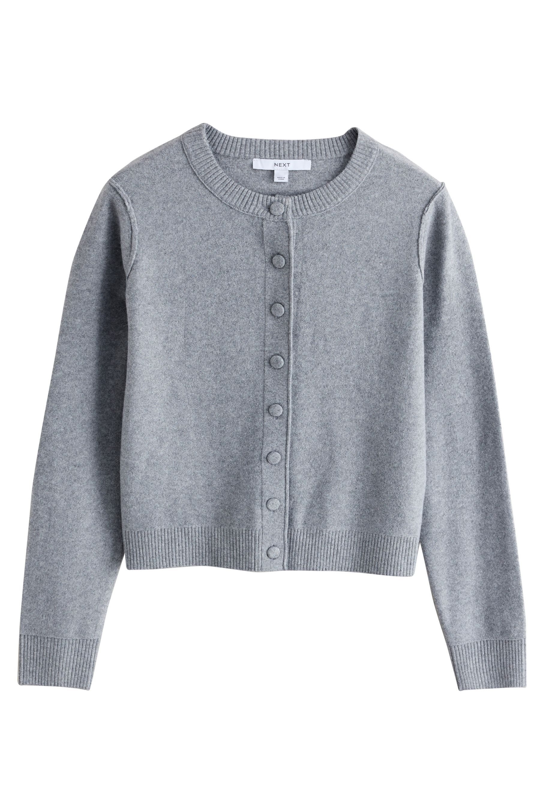 Next Strickjacke Superweiche Strickjacke mit Rundhalsausschnitt (1-tlg)