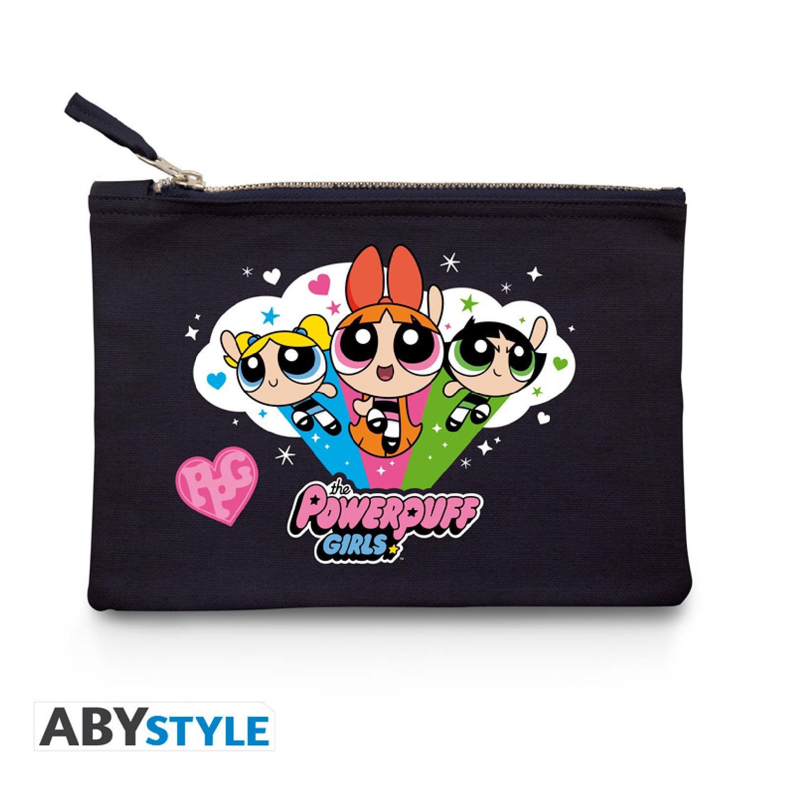 Kosmetiktasche POWERPUFF GIRLS - Cosmetic Case-Blossom, Bubbles and Buttercup-Blue