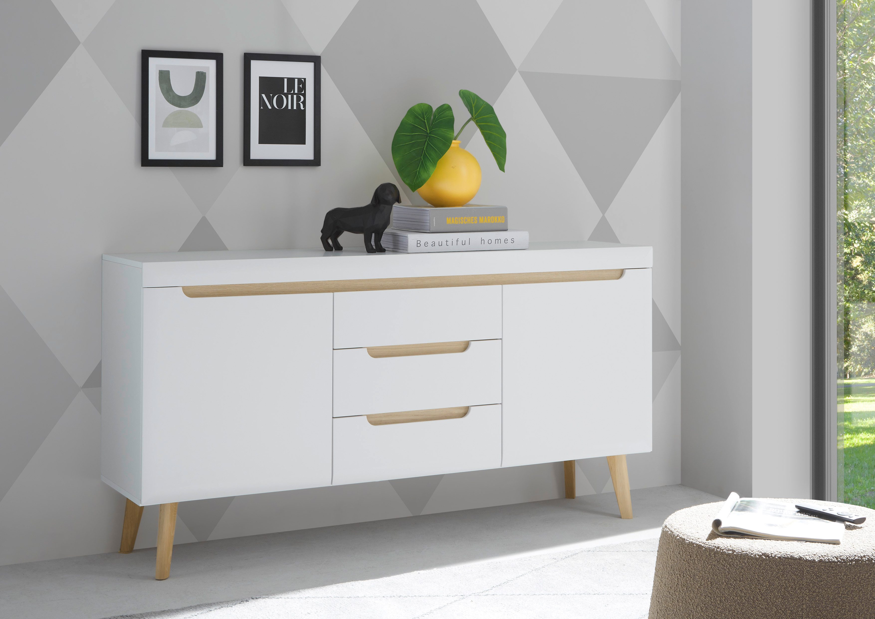 Sideboard Torge, Anrichte, Kommode, Schubladenschrank