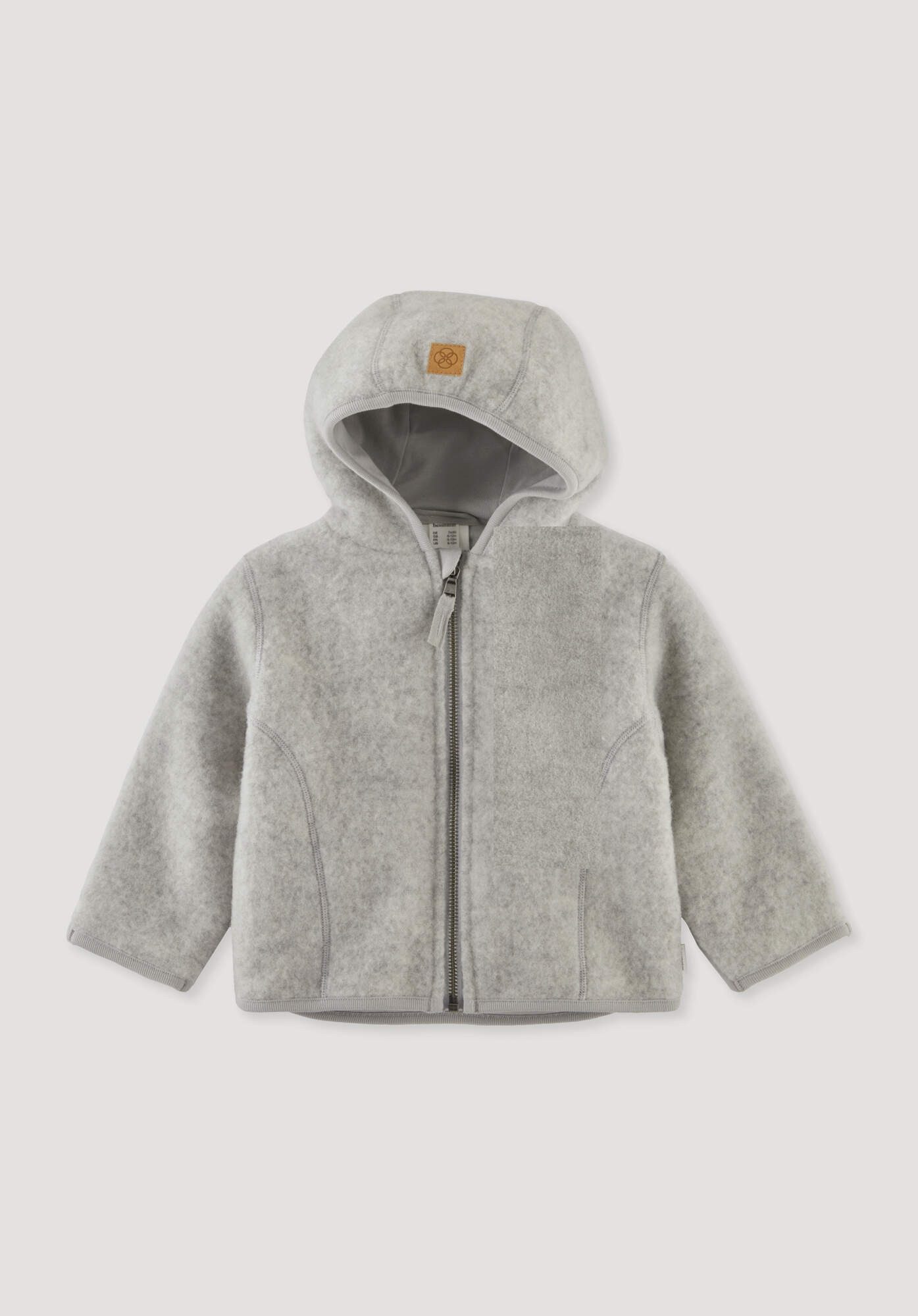Hessnatur Fleecejacke Wollfleece aus reiner Bio-Merinowolle (1-St)