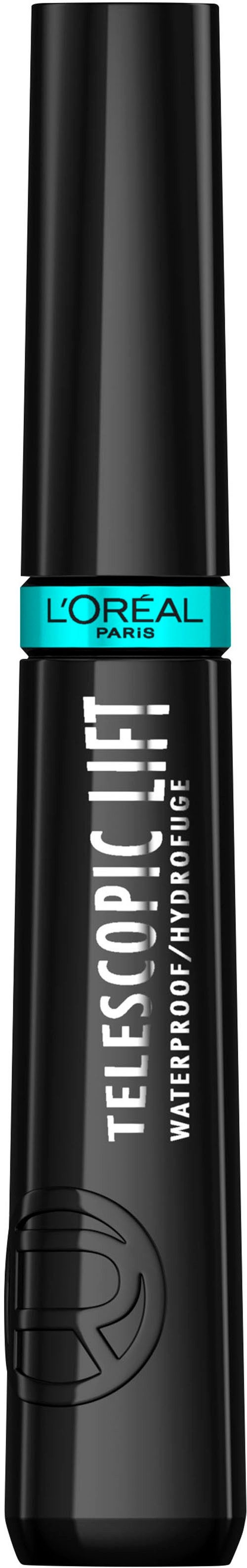 L'ORÉAL PARIS Mascara TELESCOPIC LIFT MASCARA WATERPROOF, mit Lifting-Effekt