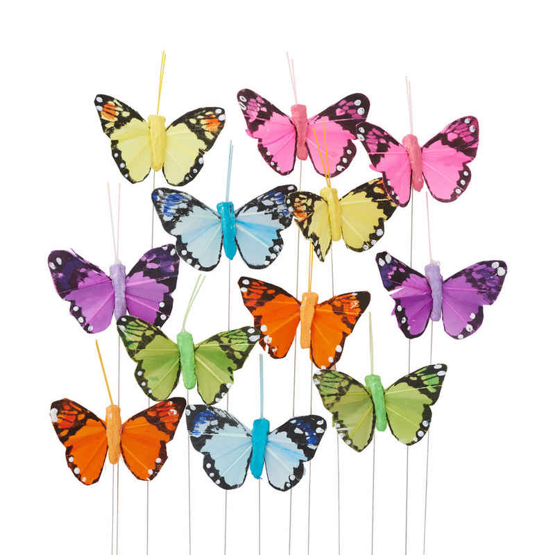Dekofigur Schmetterling - Brasil (12 St), 5 cm x 5 cm