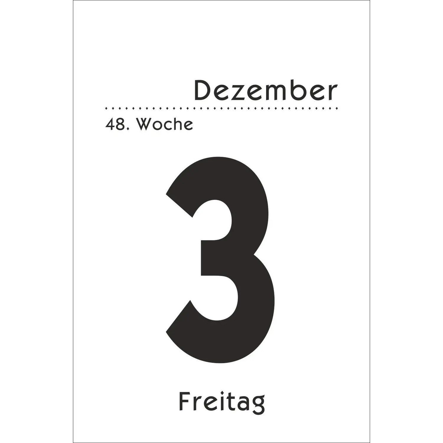 HEYE Abreißkalender Tagesabreißkalender groß 2026