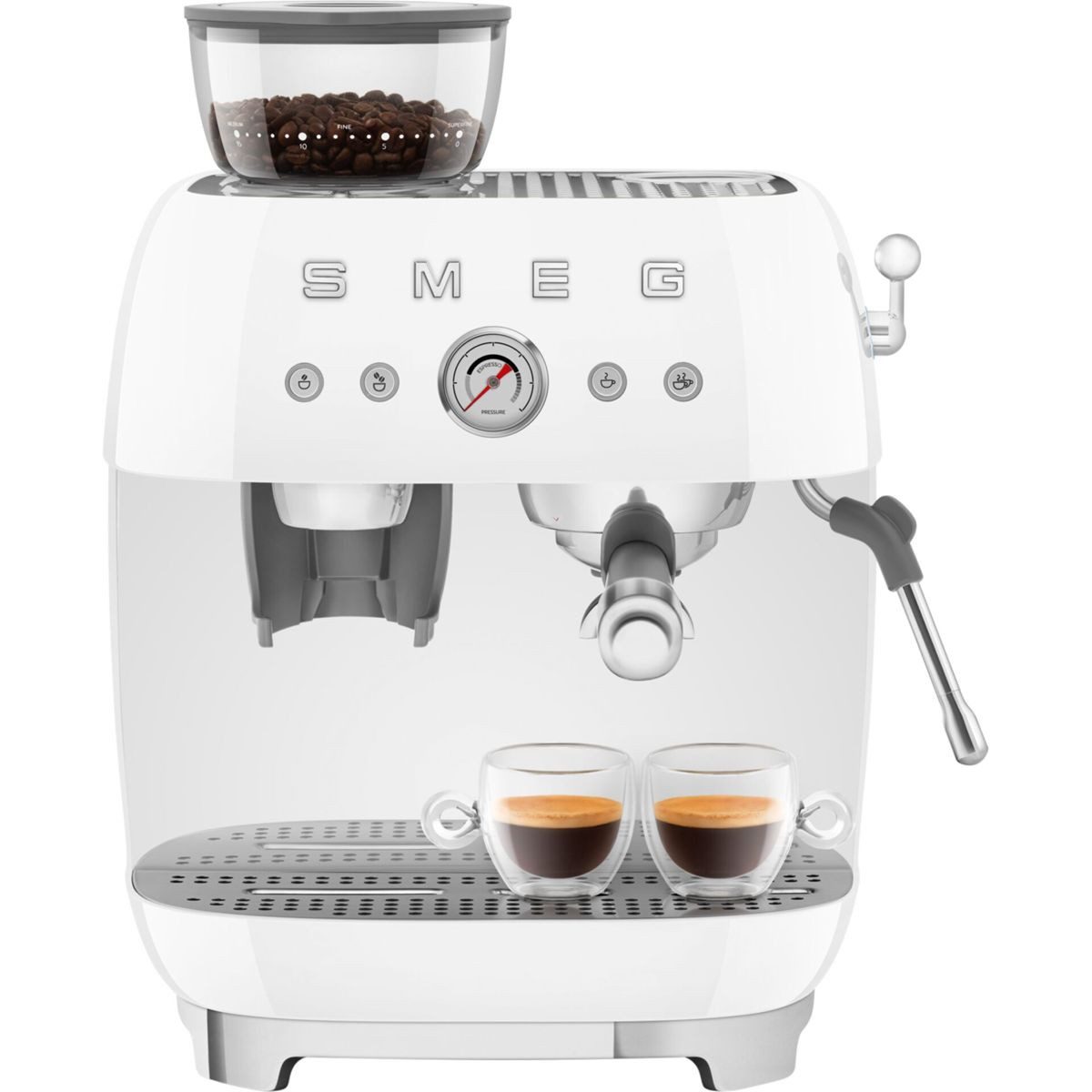 Smeg Siebträgermaschine EGF03WHEU Siebträgermaschine – Bild 5 von 5