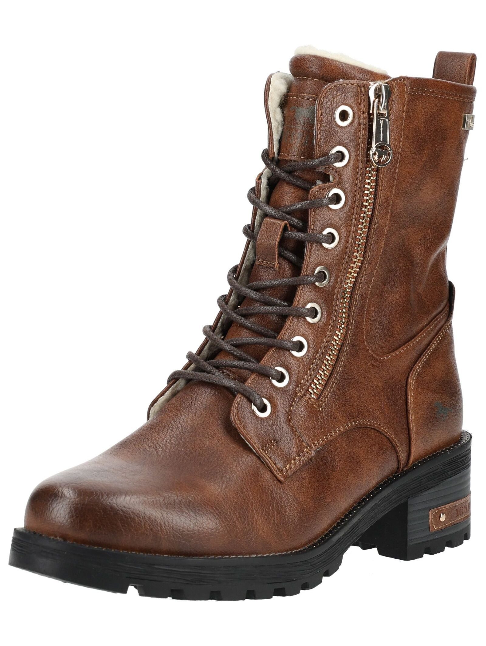 Mustang Shoes Mustang Shoes Stiefelette Lederimitat Schnürstiefelette