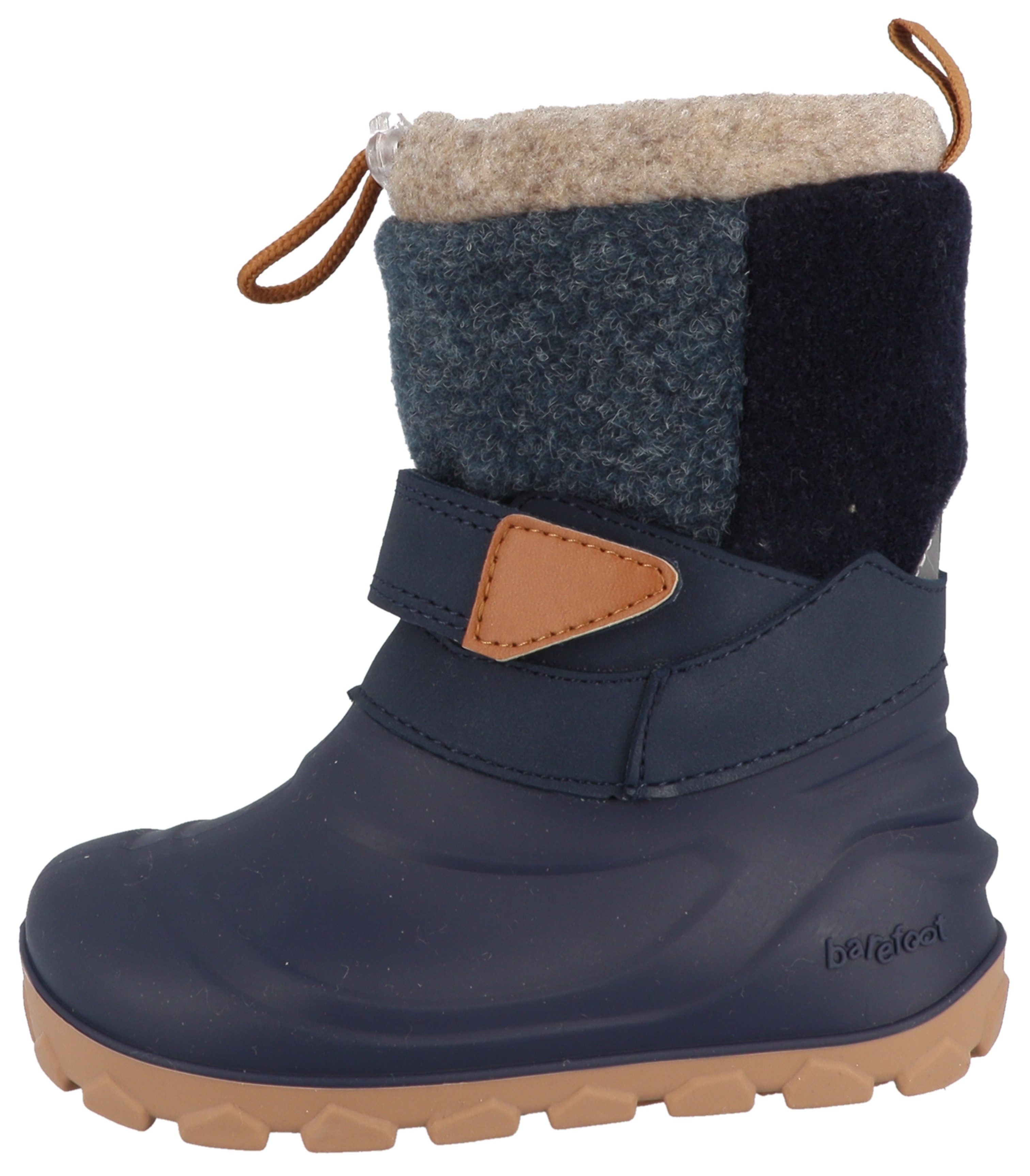 Lurchi Jan 1 Barefoot Barfußschuh Winterboots, mit Kontrastbesatz, Größenschablone zum Download