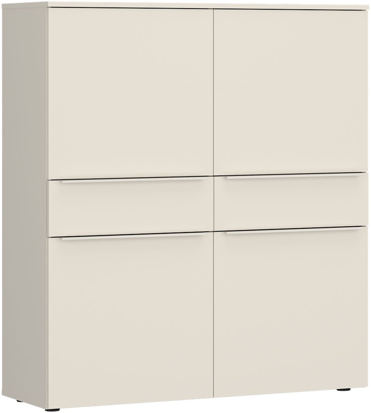 TOM TAILOR HOME Hochkommode, Highboard, Breite 110 cm,4 Türen,2 Schubladen, viel Stauraum
