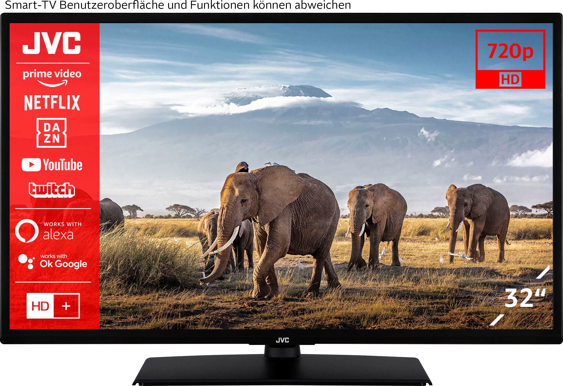 Großer Ausverkauf zu Sonderpreisen JVC LT-32VH5157 LED-Fernseher Zoll, cm/32 HD Smart-TV) ready, (80