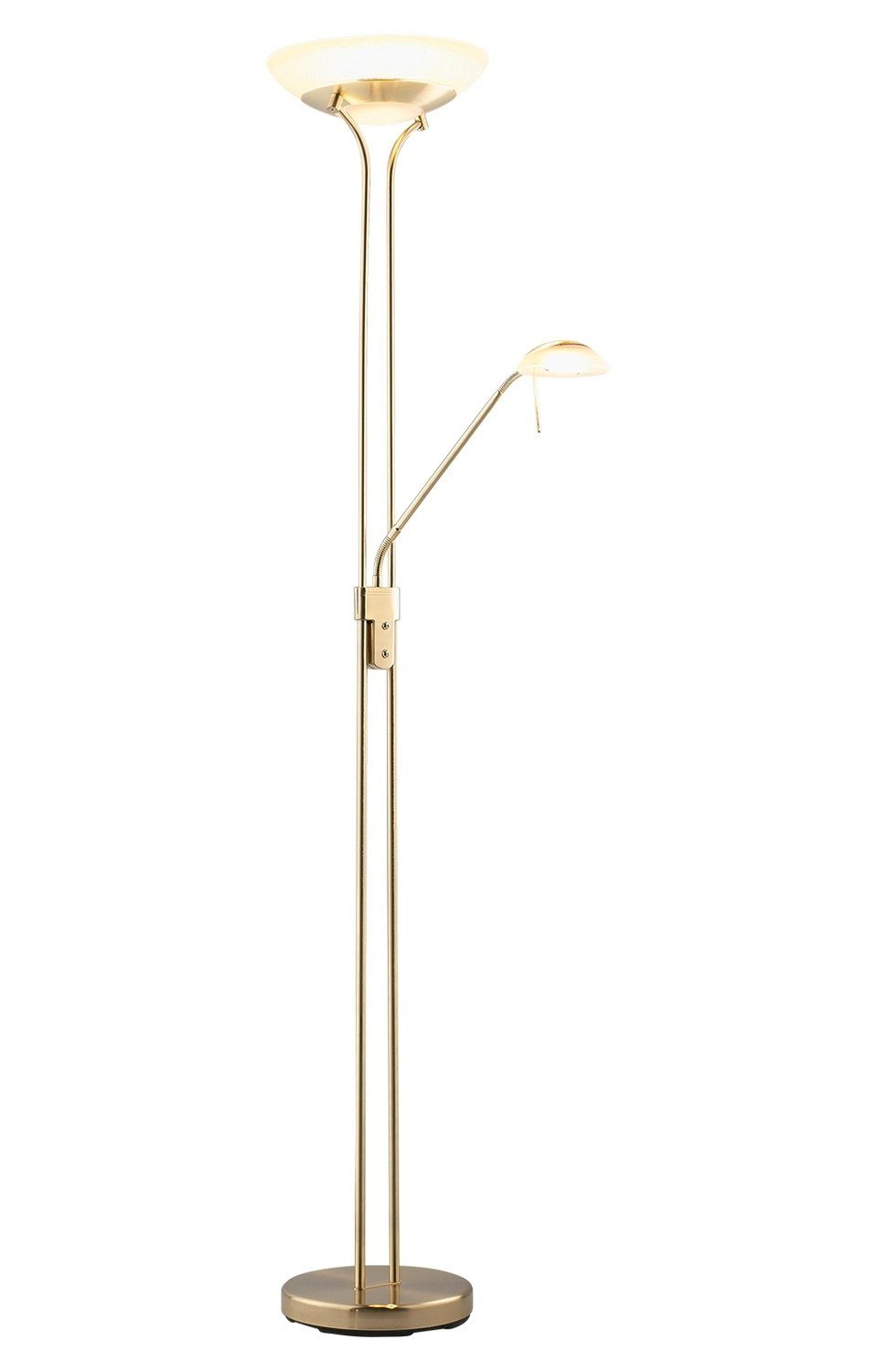 casa NOVA LED Аплайтер EVEN, 2-flammig, H 180 cm, Messing, Glasschirme, LED fest integriert, Warmweiß