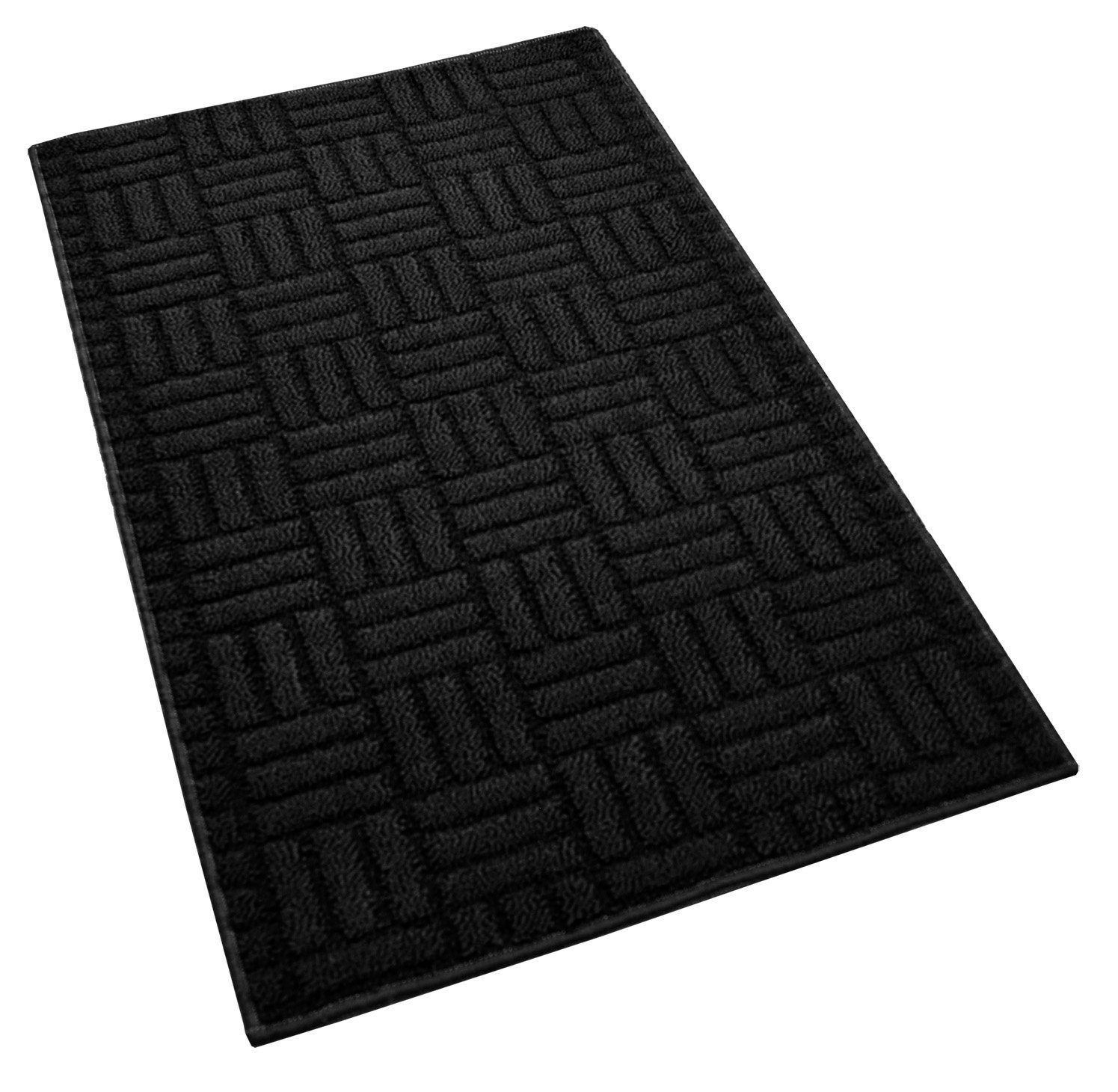 schwarz 10 mm, Narciso, Höhe: Lashuma, Küchenläufer cm, rechteckig, Küchenteppich Küchenmatte 50x80 gemustert