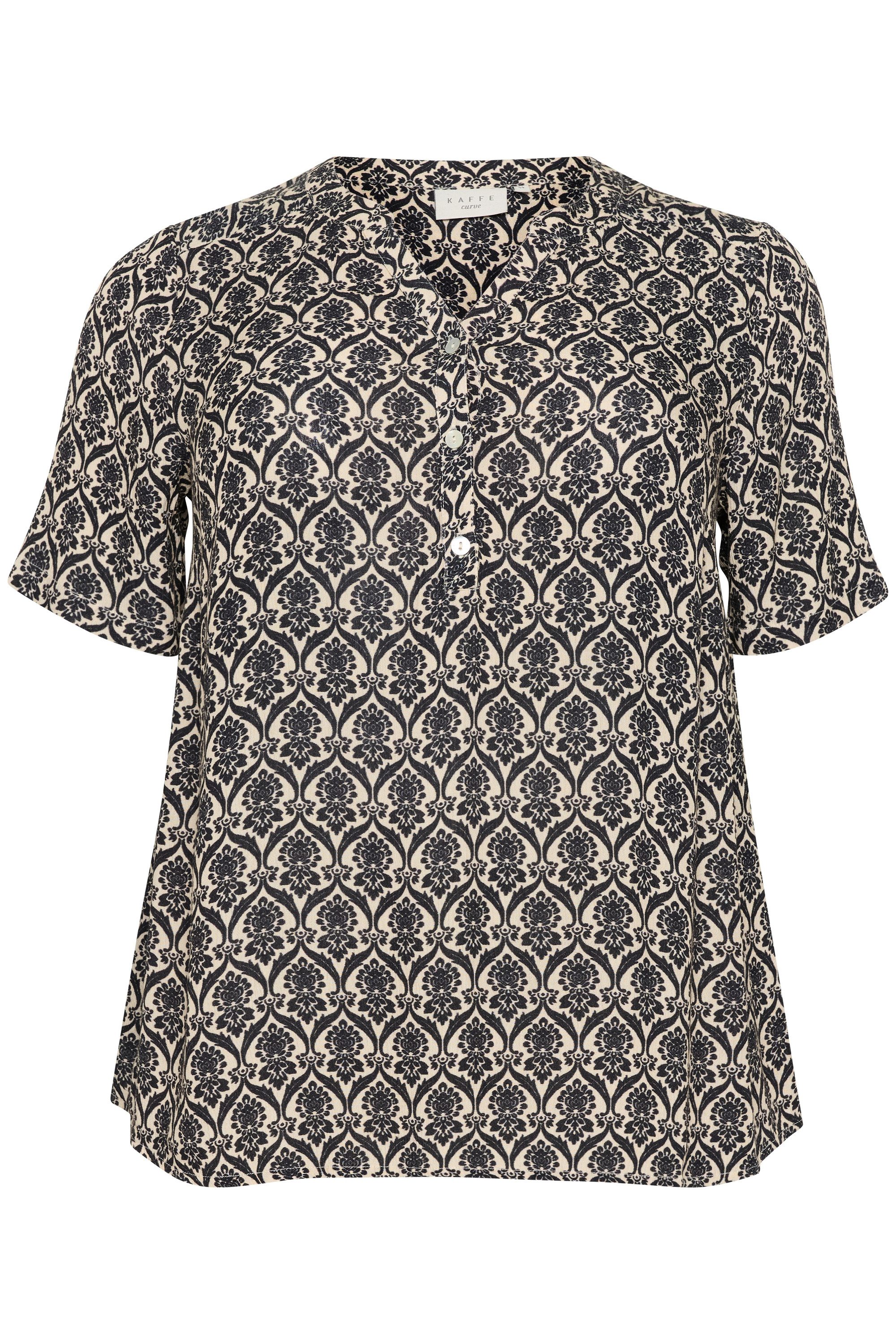 KAFFE Curve Kurzarmbluse Kurzarm-Bluse KCalvina Große günstig online kaufen