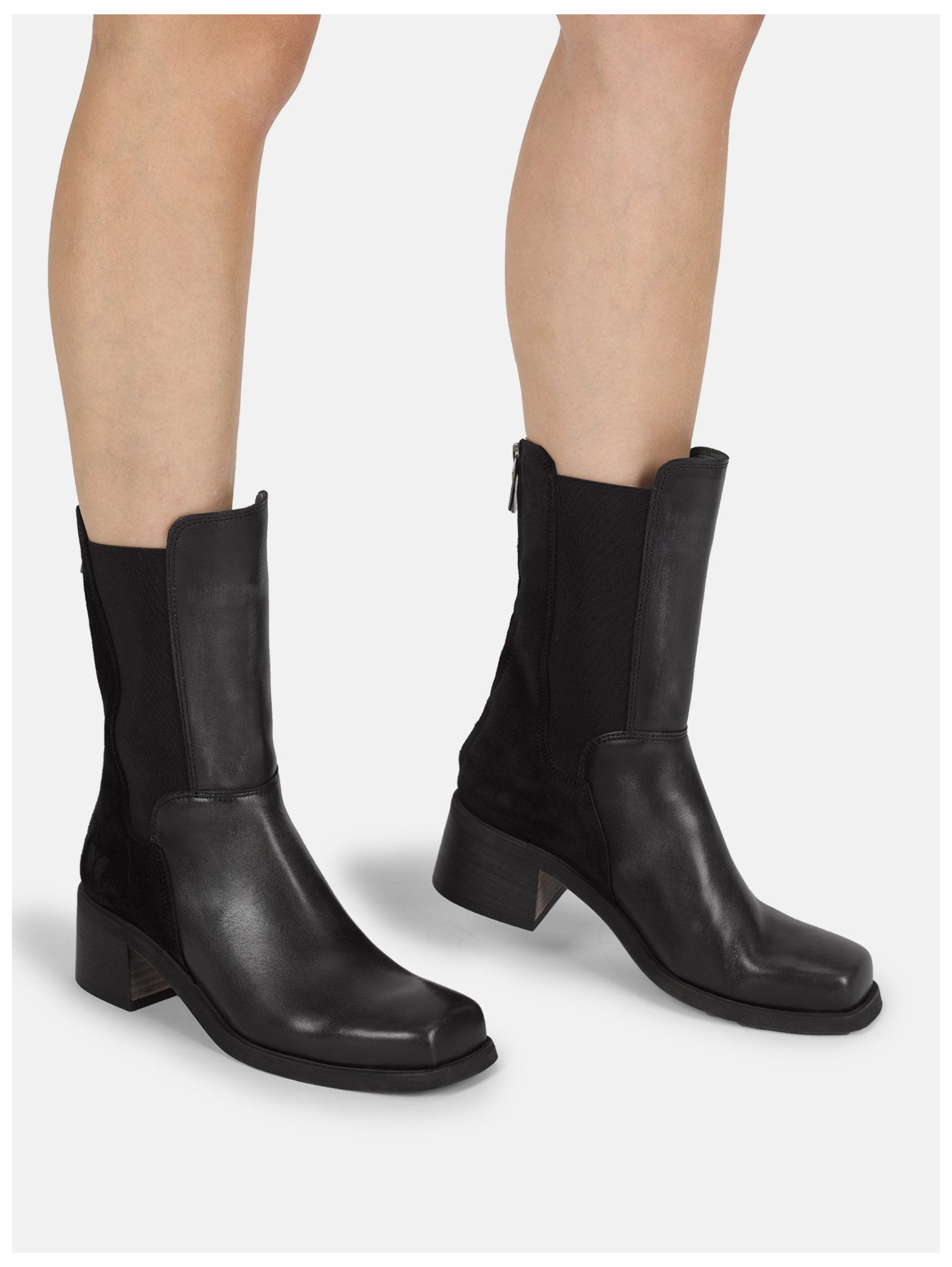 Felmini Stiefelette Leder/Textil Stiefelette günstig online kaufen
