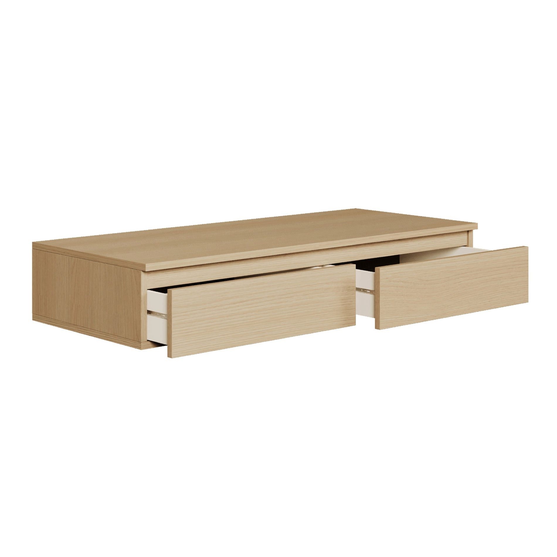 Selsey Schminktisch BEMMI, Hängeschreibtisch Schminktisch mit 2 Schubladen 120 cm breit