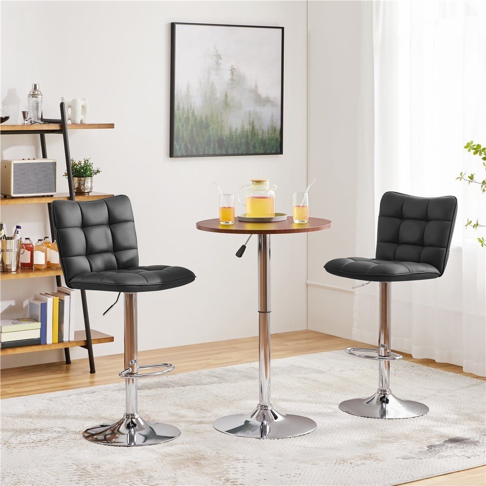 Yaheetech Barhocker (2er), Barstühle 360°Drehbar Küchenstühle Sitzhöhe 62,5 günstig online kaufen