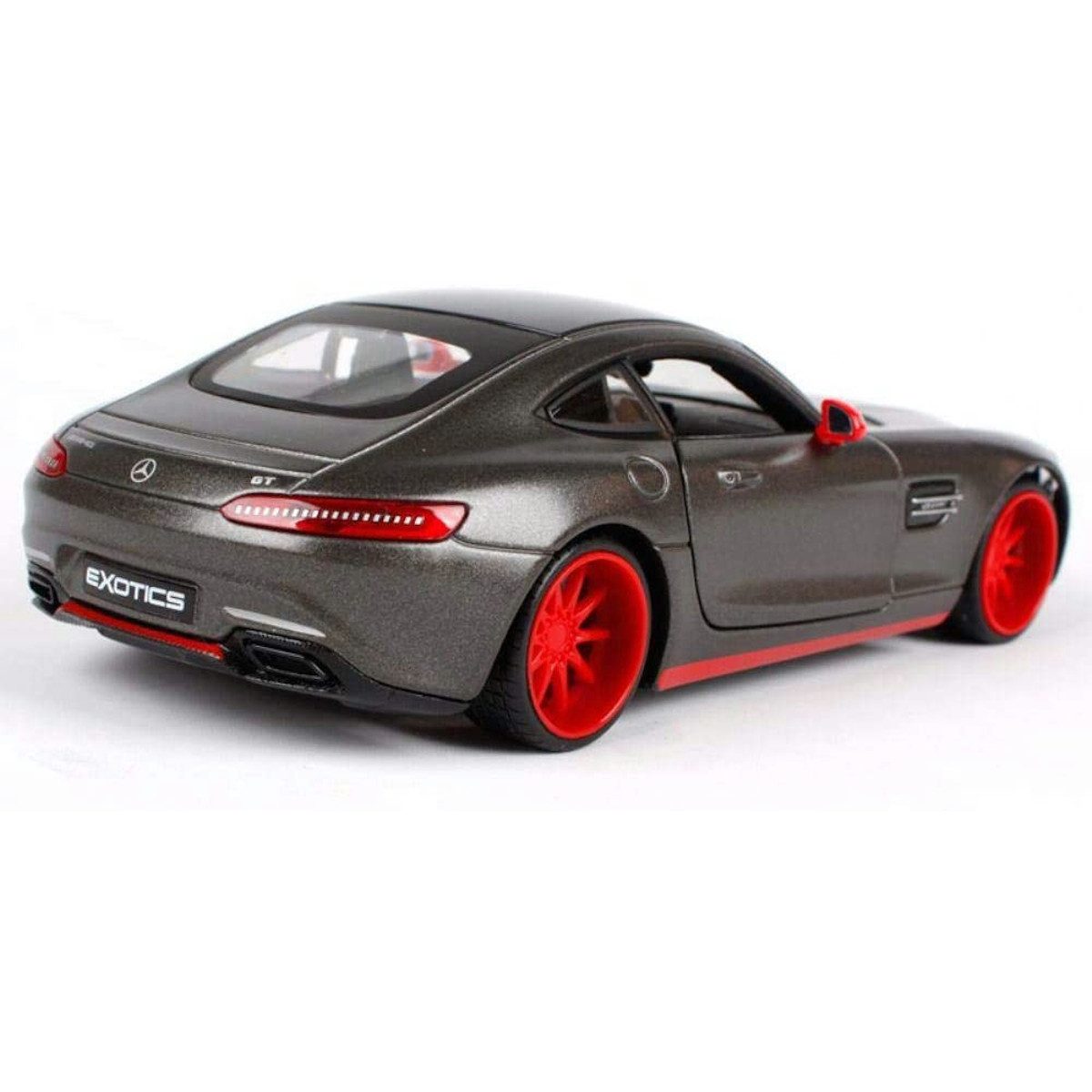 Maisto® Modellauto 32505 Mercedes AMG GT (metallic-grau), Maßstab 1:24, Originalgetreue Innenausstattung