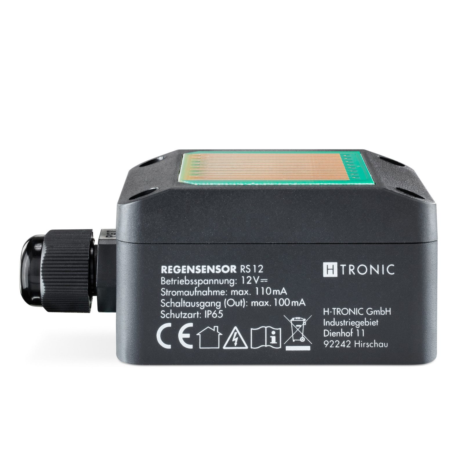 H-Tronic Schalter Regensensor RS 12, Markisensteuerung, Dachflächenfenster