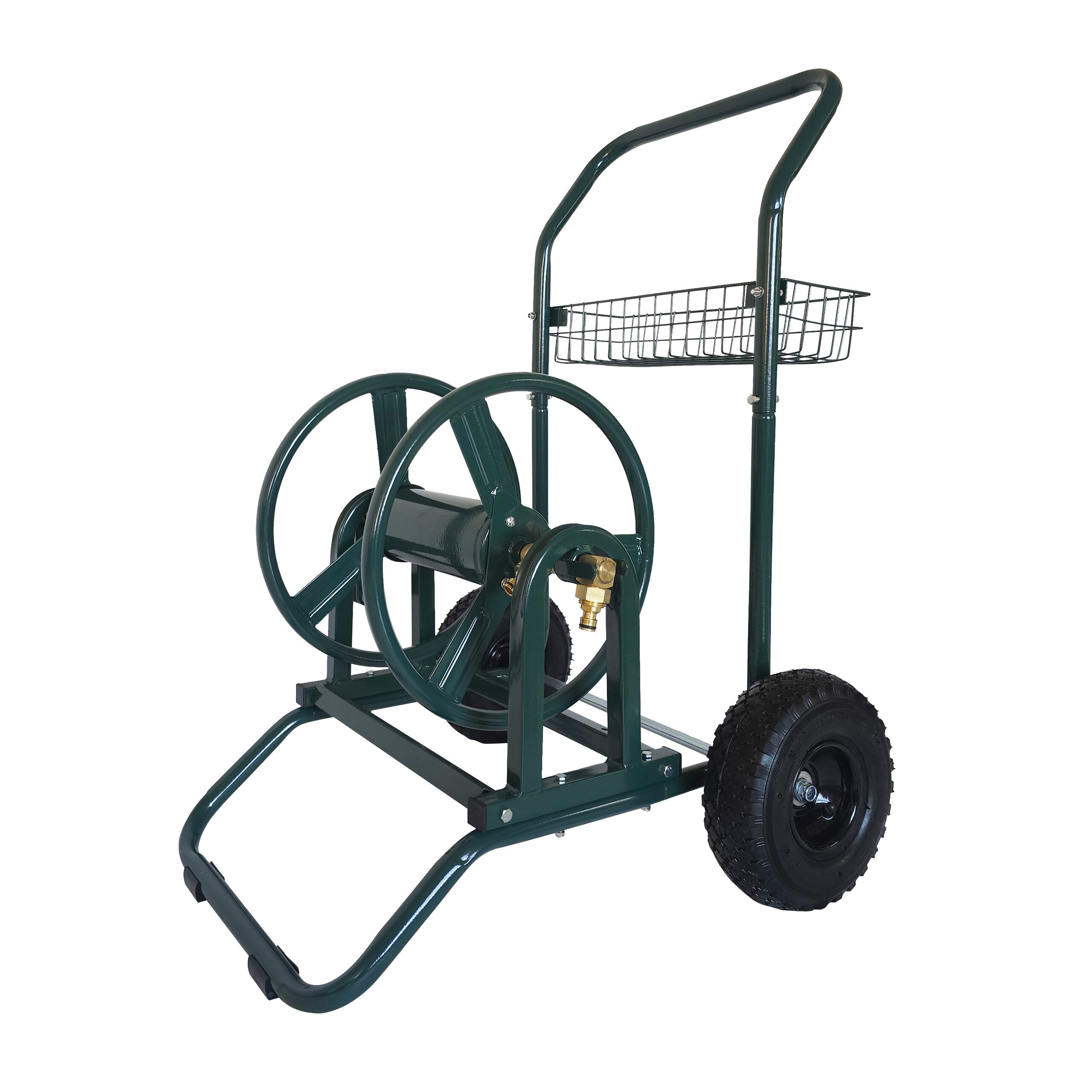 relaxdays Schlauchwagen für 60 m, grün