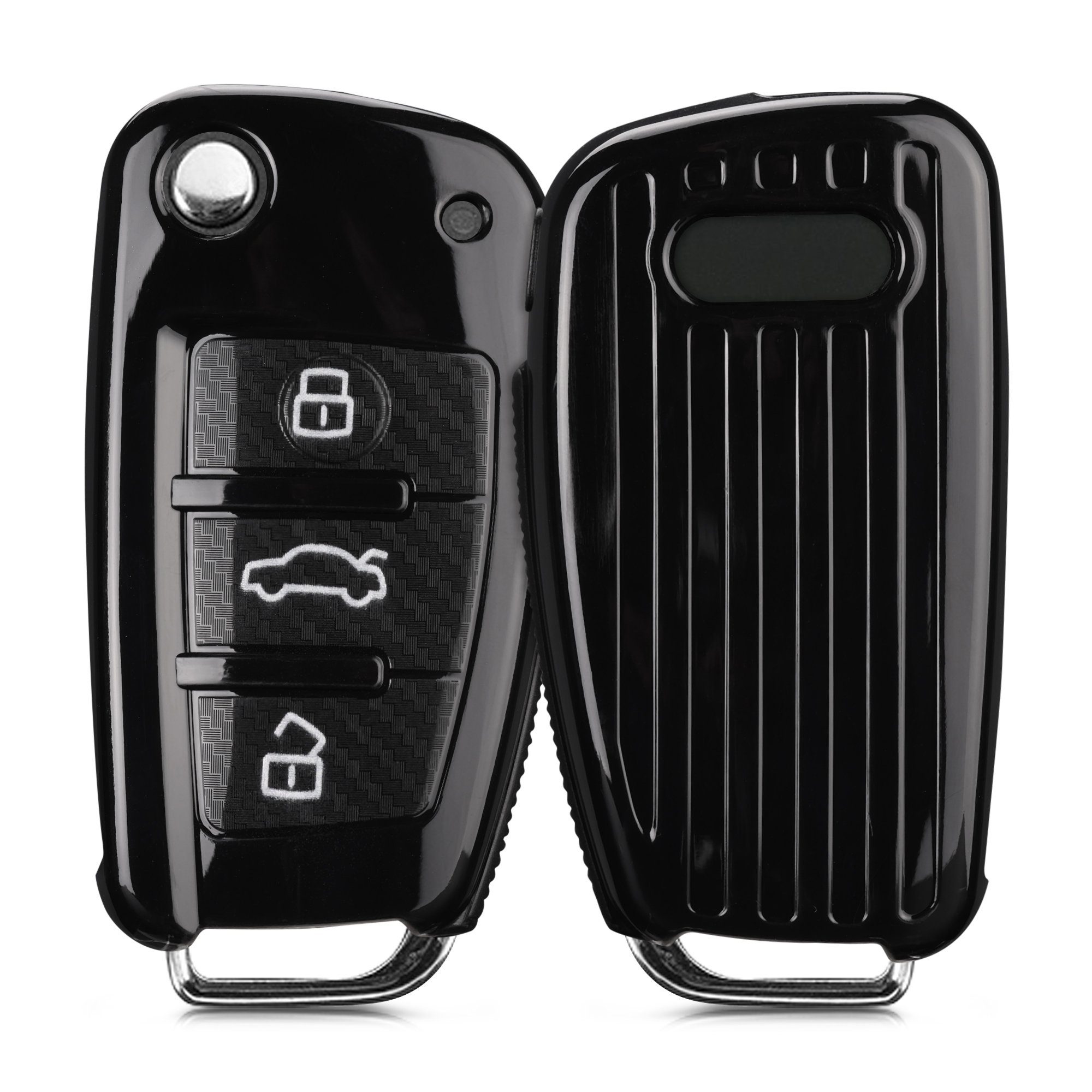 kwmobile Schlüsseltasche, Autoschlüssel Hülle für Audi 3-Tasten