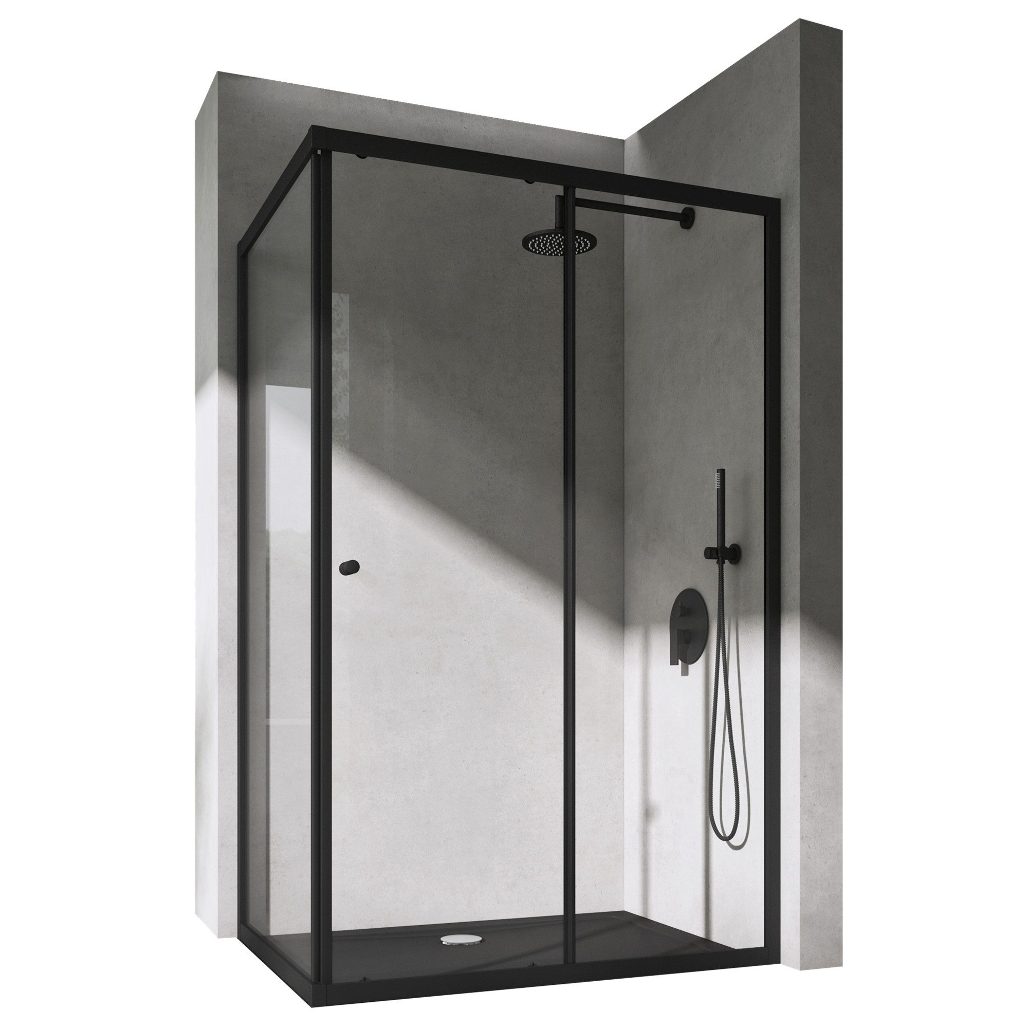 doporro Eckdusche Duschkabine Duschabtrennung Eckeinstieg ESG-Glas mit Nano günstig online kaufen