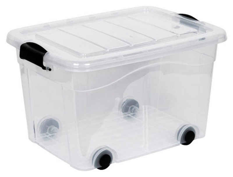 Kreher Aufbewahrungsbox »Roller Box«, mit Rädern und verschließbarem Deckel