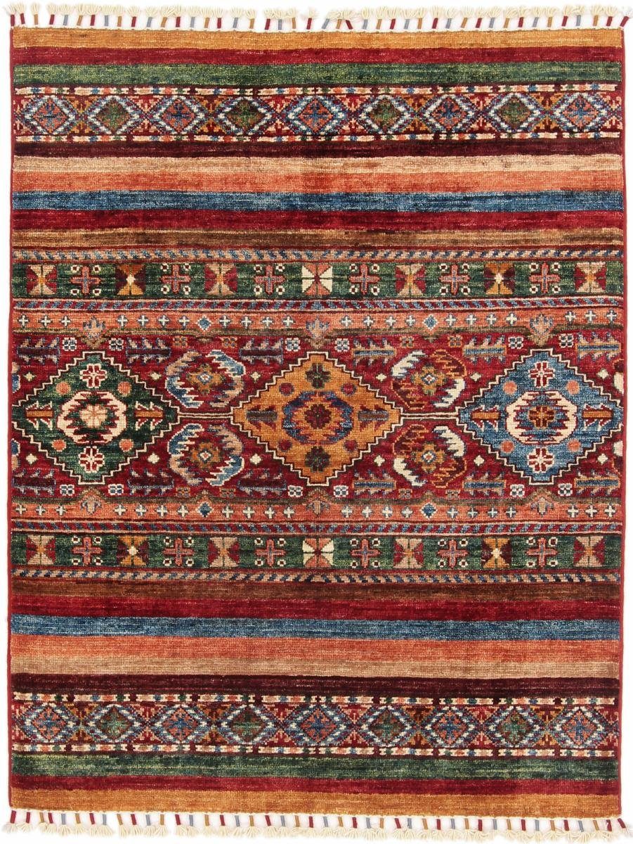 Orientteppich Arijana Shaal 88x115 Handgeknüpfter Orientteppich, Nain Trading, rechteckig, Höhe: 5 mm