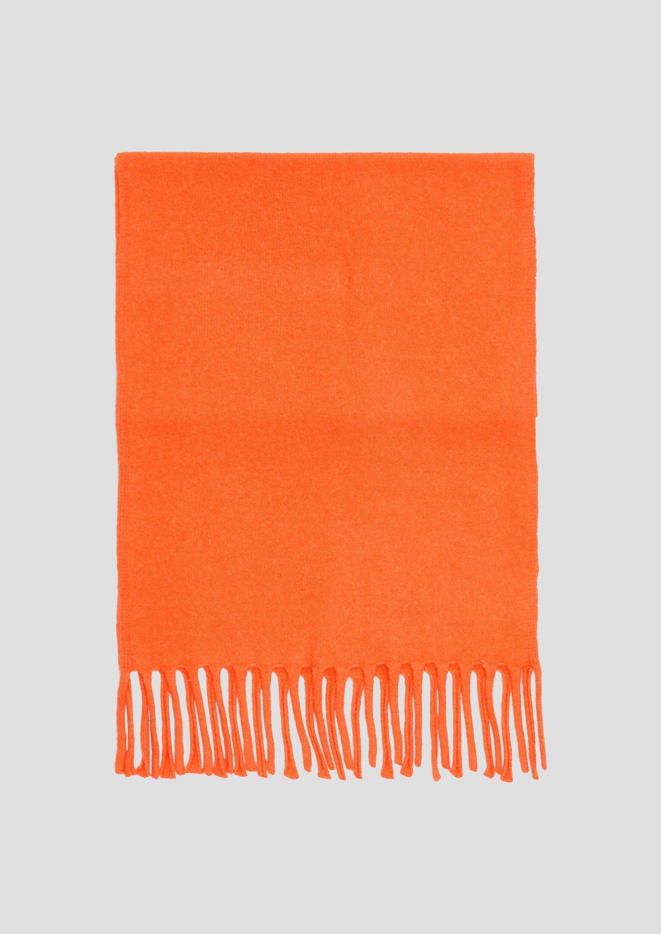 s.Oliver Schal Tuch, Strickschal aus Baumwollmix