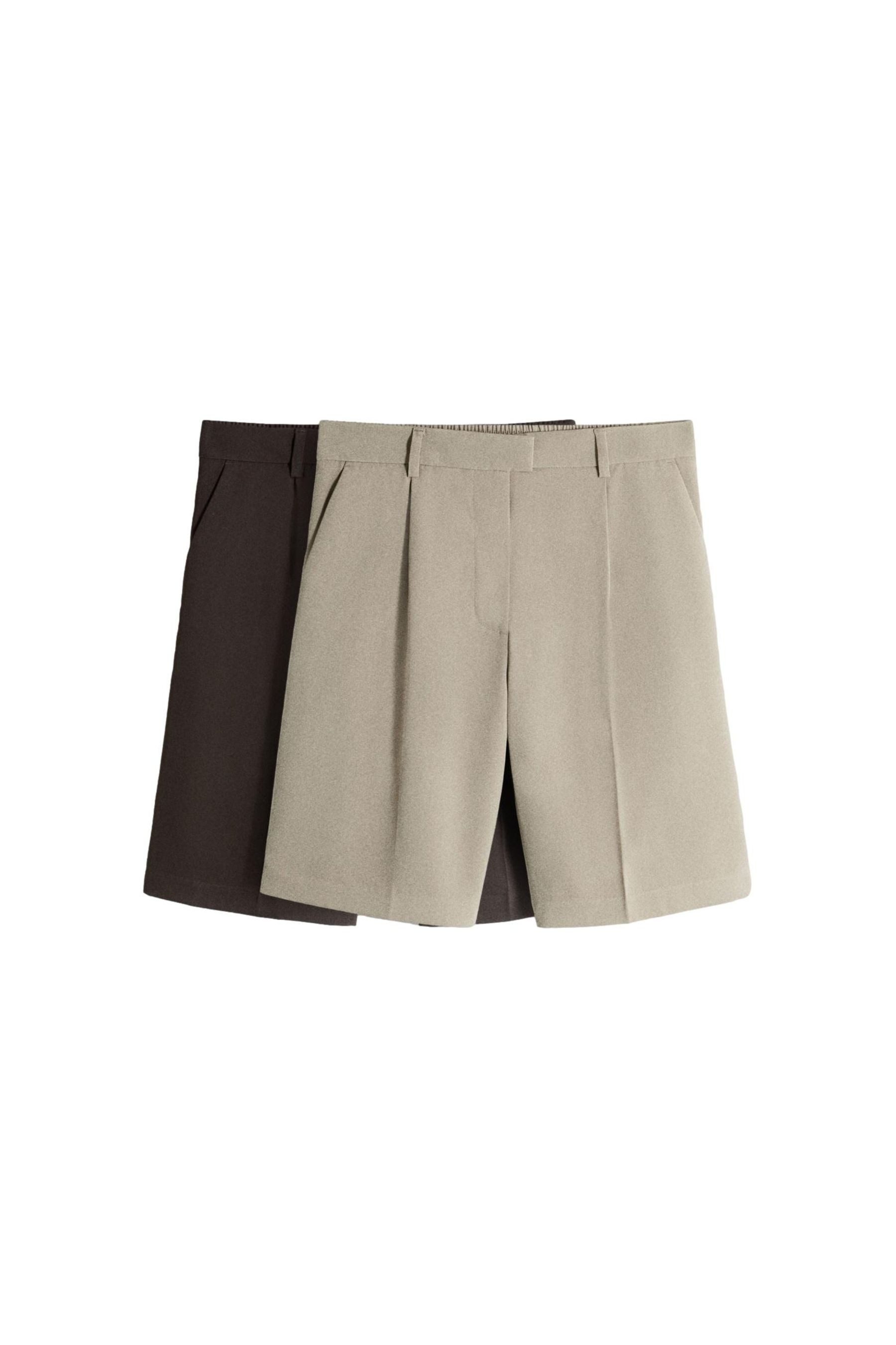 Shorts The Set Bermudashorts mit Bundfalte, 2er-Pack